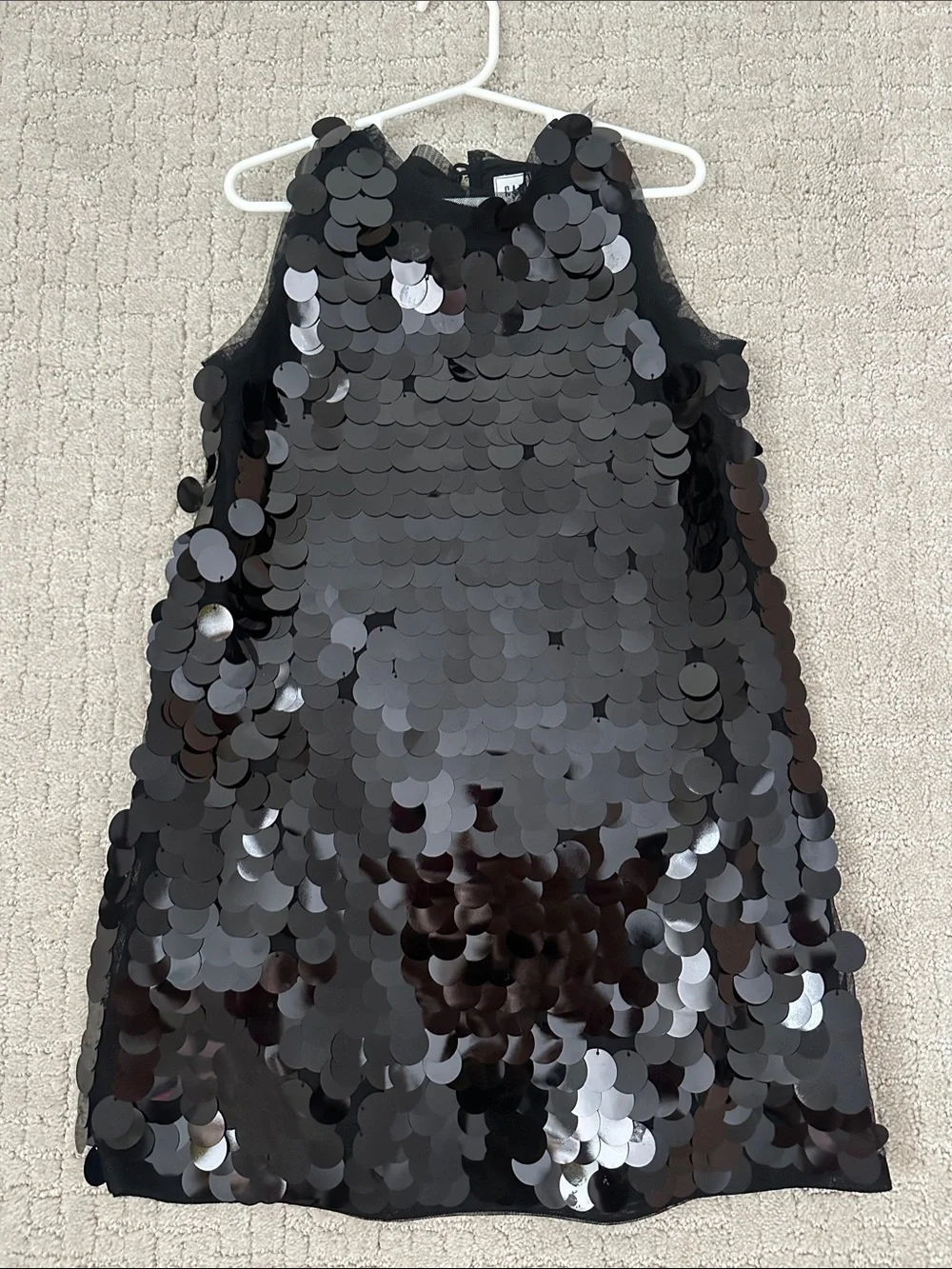 GAP Kids Black Oversized Sequin Dress